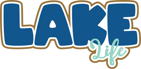 Lake Life - Scrapbook Page Title Sticker