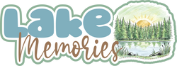 Lake Memories - Scrapbook Page Title Die Cut