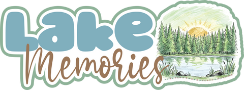 Lake Memories - Scrapbook Page Title Die Cut