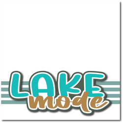 Lake Mode -  Printed Premade Scrapbook Page 12x12 Layout