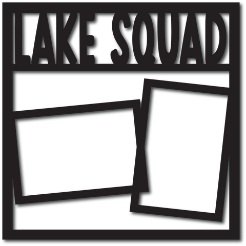 Lake Squad - 2 Frames - Scrapbook Overlay - Digital Cut File - SVG - INSTANT DOWNLOAD
