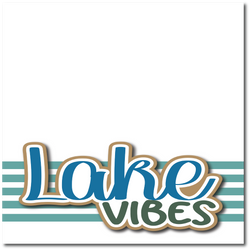 Lake Vibes -  Printed Premade Scrapbook Page 12x12 Layout