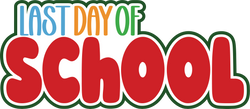 Last Day of School - Scrapbook Page Title Die Cut