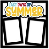 Last Days of Summer - 2 Frames - Scrapbook Page Layered Overlay Kit