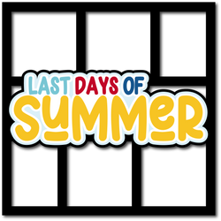 Last Days of Summer - 6 Frames - Layered Overlay - Digital Cut File - SVG - INSTANT DOWNLOAD