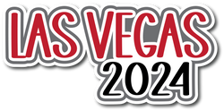 Las Vegas 2024 - Scrapbook Page Title Die Cut