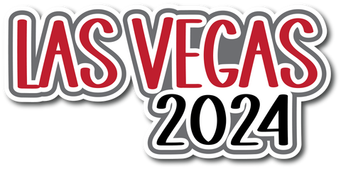 Las Vegas 2024 - Scrapbook Page Title Die Cut