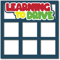 Learning to Drive - Layered Overlay - Digital Cut File - SVG - INSTANT DOWNLOAD