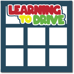 Learning to Drive - Printed Premade Scrapbook Page 12x12 Layout