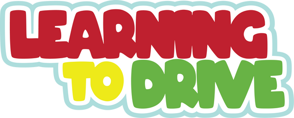 Learning to Drive - Scrapbook Page Title Die Cut