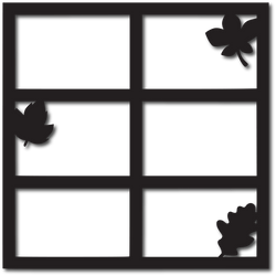 Leaves - 6 Frames - Scrapbook Overlay - Digital Cut File - SVG - INSTANT DOWNLOAD