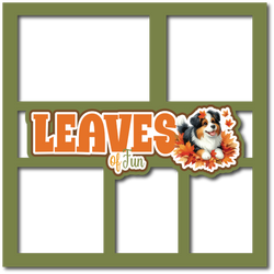 Leaves of Fun - 5 Frames - Scrapbook Page Layered Overlay Kit