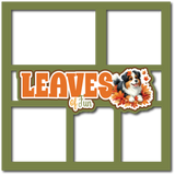 Leaves of Fun - 5 Frames - Scrapbook Page Layered Overlay Kit