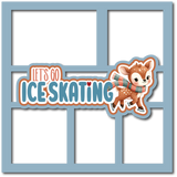 Let's Go Ice Skating - 5 Frames - Scrapbook Page Layered Overlay Kit