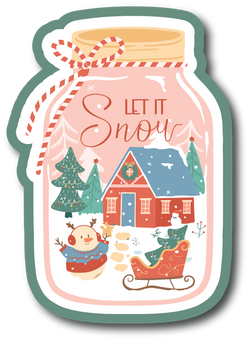 Let it Snow - Scrapbook Page Title Sticker