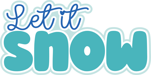 Let It Snow - Scrapbook Page Title Sticker