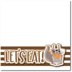 Let's Eat  - Printed Premade Scrapbook Page 12x12 Layout