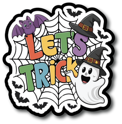 Let's Trick - Scrapbook Page Title Sticker