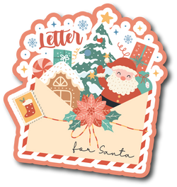 Letter for Santa - Scrapbook Page Title Die Cut