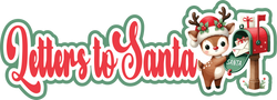 Letters to Santa - Scrapbook Page Title Die Cut