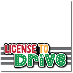 License to Drive - Printed Premade Scrapbook Page 12x12 Layout