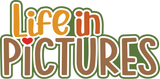 Life in Pictures - 6 Frames - Scrapbook Page Layered Overlay Kit
