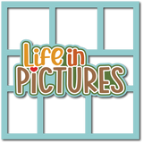 Life in Pictures - 6 Frames - Scrapbook Page Layered Overlay Kit