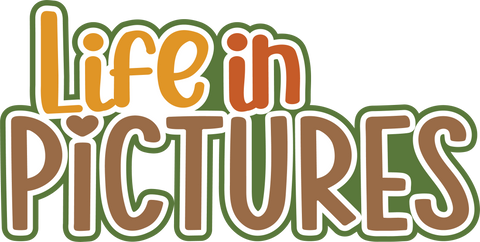Life in Pictures - Scrapbook Page Title Sticker