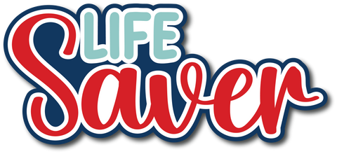Life Saver - Scrapbook Page Title Die Cut