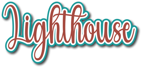 Lighthouse - Scrapbook Page Title Sticker