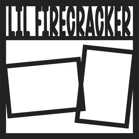 Lil Firecracker - Scrapbook Page Overlay Die Cut