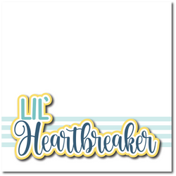 Lil' Heartbreaker - Printed Premade Scrapbook Page 12x12 Layout