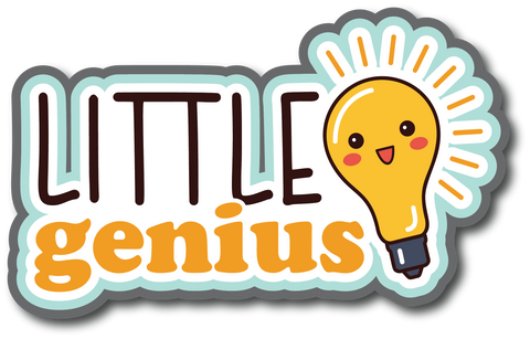 Little Genius - Scrapbook Page Title Sticker