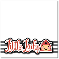 Little Lady  -  Printed Premade Scrapbook Page 12x12 Layout