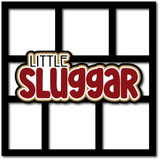 Little Sluggar - 6 Frames - Scrapbook Page Layered Overlay Kit