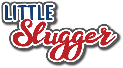 Little Slugger - Scrapbook Page Title Die Cut