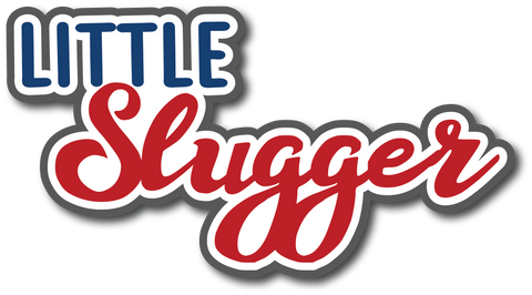 Little Slugger - Scrapbook Page Title Sticker