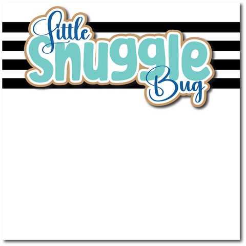 Little Snuggle Bug - Boy - Printed Premade Scrapbook Page 12x12 Layout