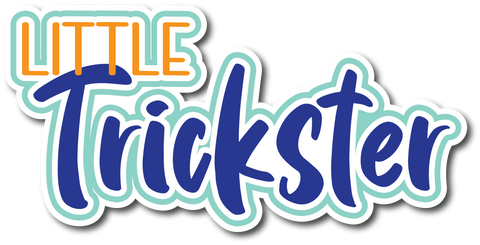 Little Trickster - Scrapbook Page Title Die Cut