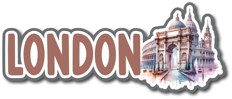 London - Scrapbook Page Title Sticker