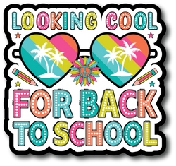 Looking Cool for Back to School - Scrapbook Page Title Die Cut