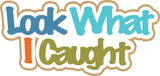 Look What I Caught - 3 Frames - Scrapbook Page Layered Overlay Kit