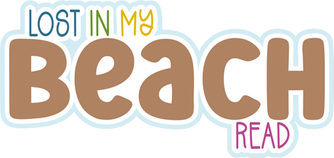 Lost in My Beach Read - Scrapbook Page Title Die Cut