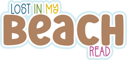 Lost in My Beach Read - Scrapbook Page Title Sticker