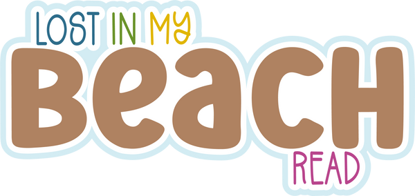Lost in My Beach Read - Scrapbook Page Title Sticker