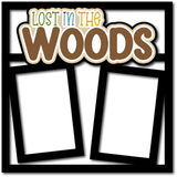 Lost in the Woods - 2 Frames - Scrapbook Page Layered Overlay Kit