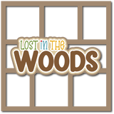 Lost in the Woods - 6 Frames - Scrapbook Page Layered Overlay Kit