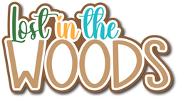 Lost in the Woods - Scrapbook Page Title Sticker