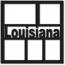 Louisianna - 5 Frames - Scrapbook Overlay - Digital Cut File - SVG - INSTANT DOWNLOAD