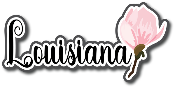 Louisiana - Scrapbook Page Title Die Cut